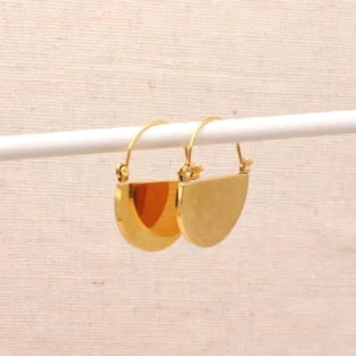 Little Nell Gold Demi Hoop Earrings
