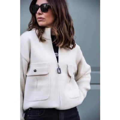 Libby Loves Alexis Zip Up In Neutral