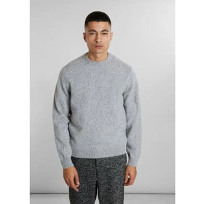 L'exception Paris Geelong Wool Thick Round-neck Jumper In Gray
