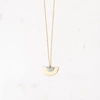 STATE OF A PEACH LONG ENAMEL NECKLACE