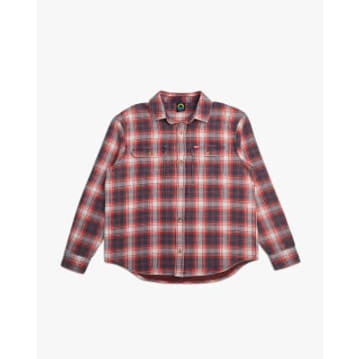 Deus Ex Machina Vacay Check Shirt In Red