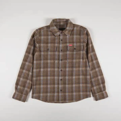 Deus Ex Machina Men's Kalyn Long-sleeve Button Front Check Shirt In Brown