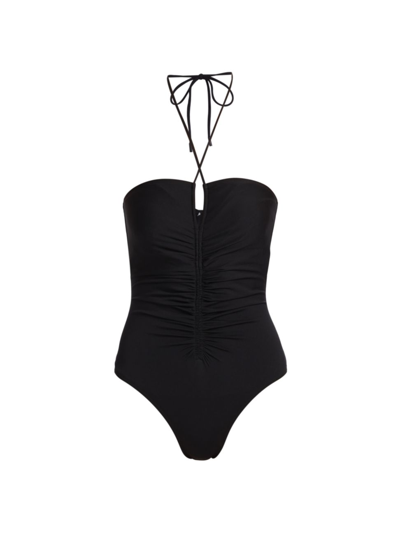 A.l.c Gabriela Halter One-piece Swimsuit In Black