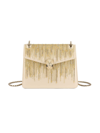 Bvlgari Serpenti Forever Mini Stud-embellished Leather Top-handle Bag In Ivory Opal Light Gold