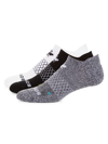 Bombas All-purpose Performance Ankle Sock 3-pack In Black White Charcoal