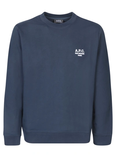 Apc Straight-cut Sweatshirt In Blue
