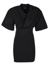 Jacquemus La Robe T-shirt Bahia Cotton Crop Top In Black