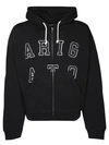 Axel Arigato Logo-lettering Hoodie In Black