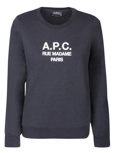 Apc Straight-cut Sweatshirt In Grey