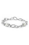 Lagos Luna Freshwater Pearl Station Bracelet In Marine