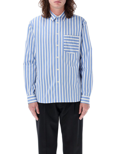 Jw Anderson J.w. Anderson Patch Shirt In Blue White