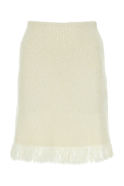 Chloé Flared Mini Skirt In White