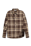 ATTICO THE ATTICO LONG SLEEVED CHECKED BUTTONED SHIRT