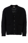 Valentino Textured Wool Cardigan With Embroidered Motif