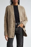 Maison Margiela Oversized Alpaca Wool-blend Cardigan In Anthracite