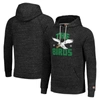Homage Unisex   Charcoal Philadelphia Eagles Hyperlocal Raglan Pullover Hoodie In Charcoal