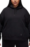 Jordan Women's  Flight Fleece Pullover Hoodie (plus Size) In Black