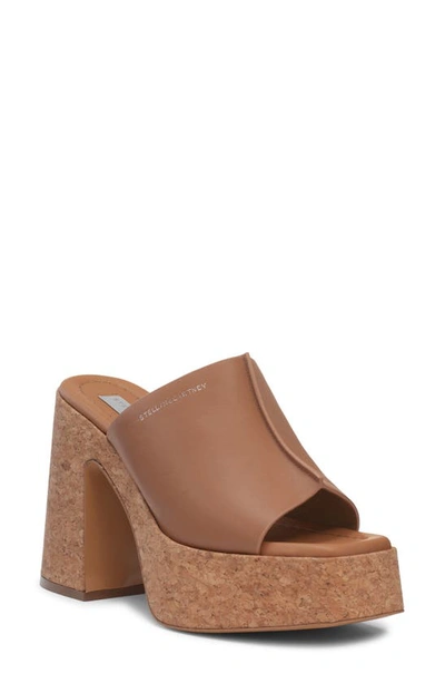 Stella Mccartney Skyla Alter Platform Sandal In 2134 Brandy