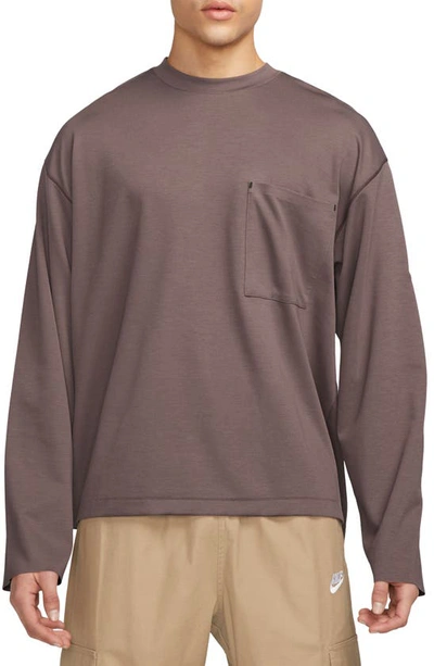 Nike Men's  Sportswear Dri-fit Tech Pack Long-sleeve Top In Plum Eclipse/ Plum Eclipse