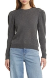 FRAME PUFF SHOULDER CASHMERE & WOOL SWEATER