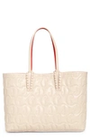 Christian Louboutin Cabata Small Cl-embossed Tote Bag In F611 Lecheleche