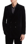 BLK DNM 77 DOUBLE BREASTED COTTON SPORT COAT