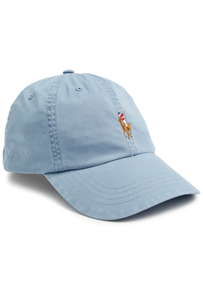 Polo Ralph Lauren Logo-embroidered Twill Cap In Blue