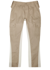 JEANIUS BAR ATELIER PANELLED TWILL CARGO TROUSERS