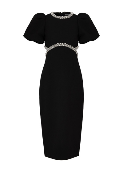 Rebecca Vallance Eva Embellished Midi Dress In Black
