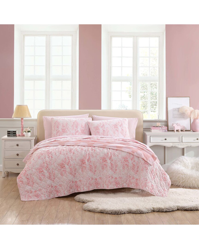 BETSEY JOHNSON BETSEY JOHNSON BUTTERFLY OMBRE BRUSHED LIGHTWEIGHT REVERSIBLE QUILT SET