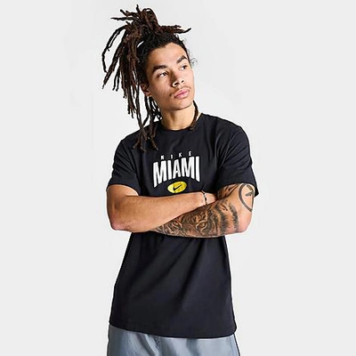 Nike Sportswear Miami Short-sleeve T-shirt In Black