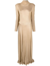 TOM FORD GOLD HIGH-NECK GOWN