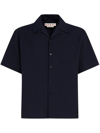 MARNI BLUE VIRGIN-WOOL SHIRT