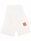 LOEWE MOHAIR AND WOOL FRINGED SCARF