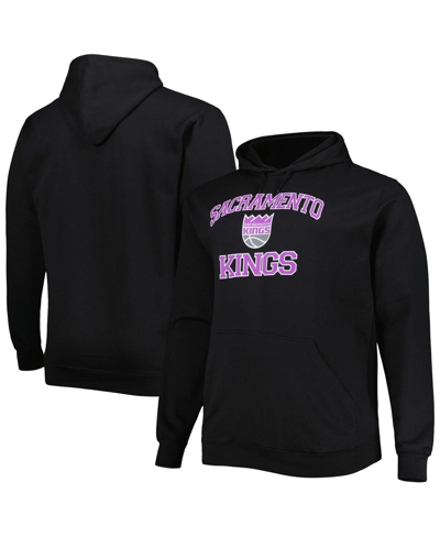 Profile Men's Black Sacramento Kings Big And Tall Heart And Soul Pullover Hoodie