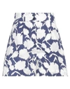 Woolrich Graphic-print Cotton Shorts In Blue
