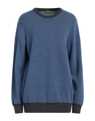 Rossopuro Man Sweater Light Blue Size 4 Merino Wool