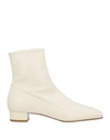 By Far Woman Ankle Boots White Size 8 Soft Leather