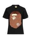 A Bathing Ape Woman T-shirt Black Size Xs Cotton, Polyester