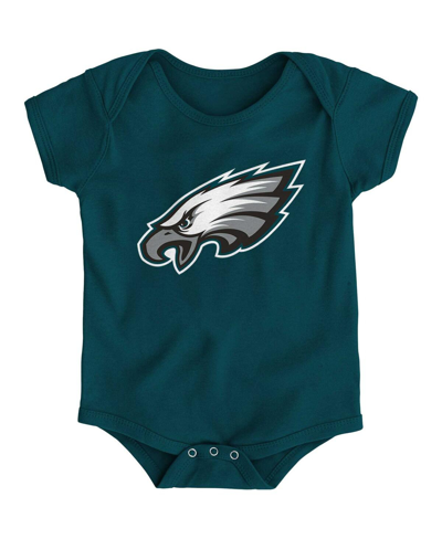 Outerstuff Babies' Newborn Boys And Girls Midnight Green Philadelphia Eagles Team Logo Bodysuit
