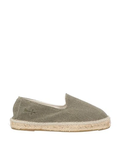 Manebi Manebí Man Espadrilles Military Green Size 7 Textile Fibers