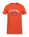 Daniele Alessandrini Homme Man T-shirt Orange Size Xl Cotton
