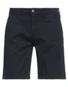 Guess Man Shorts & Bermuda Shorts Navy Size 27 Organic Cotton, Cotton, Elastane In Navy Blue