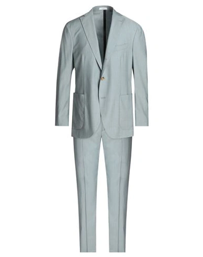 Boglioli Man Suit Light Blue Size 38 Virgin Wool, Lyocell, Elastane