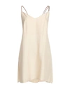 Maliparmi Malìparmi Woman Mini Dress Beige Size 10 Viscose, Acetate