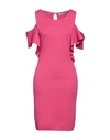 Angelo Marani Woman Mini Dress Magenta Size 6 Viscose, Polyamide