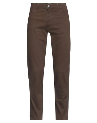 Liu •jo Man Man Pants Brown Size 32 Cotton, Elastane