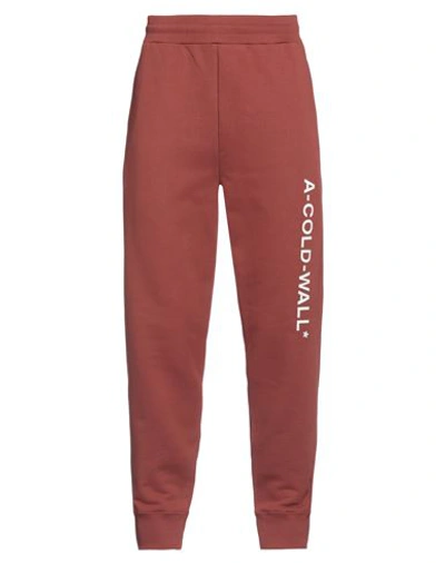 A-cold-wall* Man Pants Brick Red Size M Cotton, Elastane