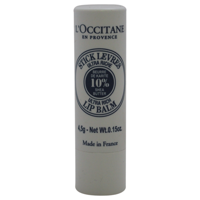 L'occitane Shea Butter Lip Balm Stick For Unisex 0.15 oz Lip Balm In Gray