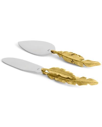 Michael Aram Feather Knife Set In Nocolor